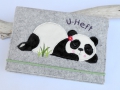 Bild 1 von U-Hefthülle aus Filz mit Pandabär grau