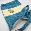 Bild 2 von Tasche Einkaufstasche Beutel Blumen Gießkanne türkis