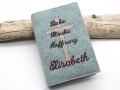 Bild 1 von Gotteslobhülle aus Filz Kreuz mit Name  / (Variante) mit Name und Datum