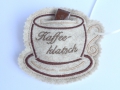 Geschenkanhänger Filz Kaffeetasse 