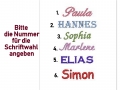 Bild 2 von Aufnäher  Applikation oval Sterne inkl. Name