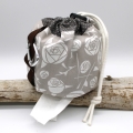 Bild 1 von Toilettenpapierbeutel Klopapier beige taupe weiß Rose