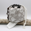 Bild 2 von Toilettenpapierbeutel Klopapier beige taupe weiß Rose