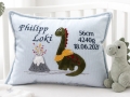 Bild 1 von Kleines Kissen Dinowelt 40x30cm mit Name