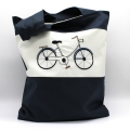 Tasche Beutel Einkaufstasche Fahrrad blau