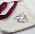 Bild 2 von Tasche Einkaufstasche Beutel Fisch mit Blumen