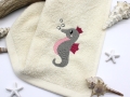 Bild 2 von Handtuch Seepferdchen creme 30x30cm