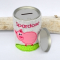 Bild 3 von Spardose Blechdose Schwein mit Name Spardose