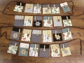 Bild 2 von Wimpelkette Adventskalender braun beige senf grün