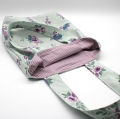 Bild 2 von Tasche Beutel lindgrün Blumen flieder Kindergarten kleine Tasche Wäschesack
