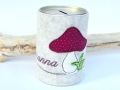Bild 2 von Spardose Blechdose mit Name und Pilz Spardose Filz