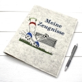 Bild 1 von Zeugnismappe Ringbuch mit Filzhülle Fußball  / (Variante) Schrift 