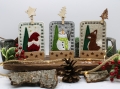 Tischadventskalender aus Filz Adventskalender Schneemann