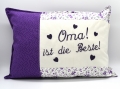 Bild 2 von Kissen Oma lila Blumen Blümchen
