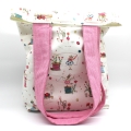 Bild 2 von Tasche Beutel Einkaufstasche rosa weiß Garn und Faden