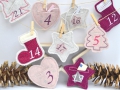 Adventskalender aus Filz mit kleinem Einschubfach