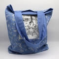 Bild 2 von Tasche Beutel große Einkaufstasche blau Blumen Camping Stricken Wolle
