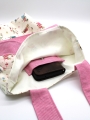 Bild 5 von Tasche Beutel Einkaufstasche rosa weiß Garn und Faden
