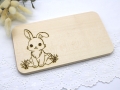 Holzbrett Brettchen Brotzeit Ahorn Hase Osterhase
