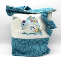 Bild 1 von Tasche Beutel Einkaufstasche türkis petrol Delfin Sommer