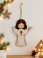 Bild 2 von Tischadventskalender aus Filz Engel  / (Variante) in der Holzleiste