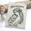 Mutterpasshülle Mama mit Baby