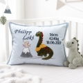 Bild 2 von Kleines Kissen Dinowelt 40x30cm mit Name