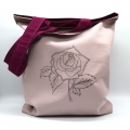 Tasche Einkaufstasche Beutel Rose Blume 